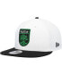 Фото #2 товара Men's White and Black Austin FC Two-Tone 9FIFTY Snapback Hat