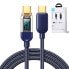 Фото #11 товара Kabel przewód USB-C do szybkiego ładowania i transferu danych 100W 1.2 m niebieski