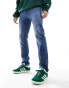 Фото #4 товара ONLY & SONS weft regular fit stretch jeans in mid wash