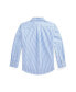 Toddler and Little Boys Striped Cotton Poplin Shirt