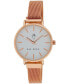 Women's Robin Rose Gold-Tone Alloy Mesh Bracelet Watch 33mm