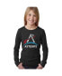 ფოტო #2 პროდუქტის NASA Artemis Logo - Girl's Child Word Art Long Sleeve T-Shirt