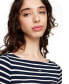 Фото #3 товара Women's Brenton Striped Long-Sleeve Top