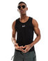 Armani EA7 centre logo tonal taping vest in black