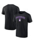 Фото #1 товара Men's Black Northwestern Wildcats Campus T-shirt