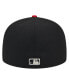 ფოტო #4 პროდუქტის Men's Black Atlanta Braves Metallic Camo 59FIFTY Fitted Hat