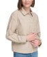Фото #3 товара Women's Water-Resistant Twill Utility Shirt Jacket, Regular & Petite