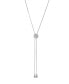 Фото #1 товара Vince Camuto silver-Tone Pave Slider Bolo Necklace