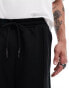 ASOS DESIGN heavyweight smart cargo joggers in black