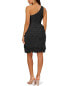 Aidan Mattox Chiffon Feather Cocktail Dress Women's