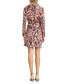 ფოტო #2 პროდუქტის Women's Printed Tie-waist Shirtdress