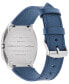 ფოტო #2 პროდუქტის Women's Swiss 25H Blue Leather Strap Watch 34mm