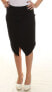 Фото #1 товара kensie Women's Asymmetrical Hem Ponte Pencil Skirt Black Size S