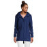 Фото #2 товара Women's Tall Waterproof Hooded Packable Raincoat