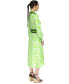 ფოტო #10 პროდუქტის Women's Palm Printed Belted Midi Dress