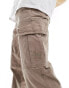 BOSS Orange sisla cargo trousers in beige