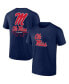 Фото #4 товара Men's Navy Ole Miss Rebels Game Day 2-Hit T-shirt