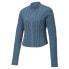 Puma Packable Lightweight Full Zip Jacket X Koche Womens Blue Casual Athletic Ou