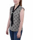 ფოტო #3 პროდუქტის Petite Sleeveless Scarf Top