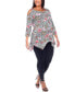 ფოტო #3 პროდუქტის Plus Size Antonia Cold Shoulder Tunic Top