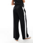 ASOS DESIGN Maternity pull on trouser with contrast panel in black