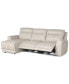 Фото #18 товара CLOSEOUT! Blairemoore 3-Pc. Leather Sofa with Power Chaise and 2 Power Recliners, Created for Macy's