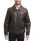Фото #4 товара Men's Faux Leather Zip-Front Jacket
