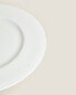 Round bone china serving dish