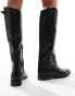 Фото #4 товара Bronx Felise riding knee boots in black smooth leather