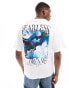 Фото #1 товара Jack & Jones oversized t-shirt with fearless dreams back print in white