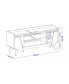 Фото #12 товара Marcus 53.14" Medium Density Fiberboard 4-Shelf TV Stand