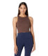 Madewell 297549 MWL Form Racerback Crop Top Hot Cocoa LG (Women's 10-12)