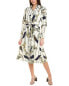 Фото #1 товара Платье Gracia V-Оборка с поясом и пуговицами Миди Shirtress для женщин