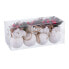 Фото #1 товара Ёлочные шарики Белый Разноцветный вельвет Foam 6 x 6 x 6 cm (8 штук)