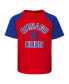 ფოტო #3 პროდუქტის Infant Boys and Girls Red and Heather Gray Chicago Cubs Ground Out Baller Raglan T-shirt and Shorts Set