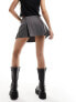 Фото #7 товара Bershka tailored skort in charcoal grey