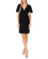 ფოტო #1 პროდუქტის Women's Embellished V-Neck Short-Sleeve Dress