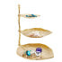 Золотая сервировка стола Deko Etagere Leaf Gold от KARE Design - фото #3