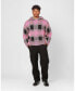 ფოტო #2 პროდუქტის Men's Dalas Plaid Sweater Hoodie