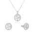 Silver set of jewelry tree of life AGSET213R (necklace, earrings)