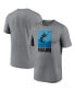 Men's Heathered Gray Miami Marlins Local Logo Legend Performance T-shirt