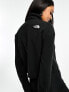 The North Face Glacier 100 cropped 1/4 zip fleece in black