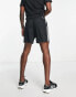 adidas Training Train Essentials 3 stripe shorts in black