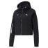 Puma Bmw Mms Hooded Sweat Full Zip Jacket Womens Black Casual Athletic Outerwear