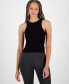 Фото #5 товара Women's Crewneck Rib-Knit Sleeveless Tank Top, Created for Macy's