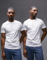 Фото #2 товара Topman 7 pack classic t-shirt in white