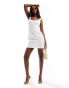 Фото #4 товара Missyempire cami broderie mini dress in white