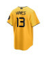 Фото #3 товара Men's Ke'Bryan Hayes Gold Pittsburgh Pirates 2023 City Connect Replica Player Jersey