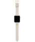ფოტო #5 პროდუქტის Women's Cream Leather Strap for Apple Watch, 38, 40, 41mm and 42, 44, 45, 49mm