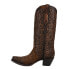 Фото #3 товара Сапоги женские Corral Boots Ld Chocolate Lamb Tooled Inlay Snip Toe Cowboy коричневые Casual